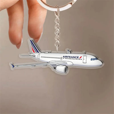 Air France Airbus A319 Design Acrylic Keychain