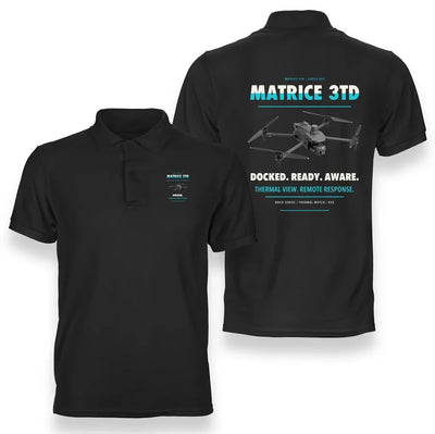 DJI Matrice 3TD design on black polo
