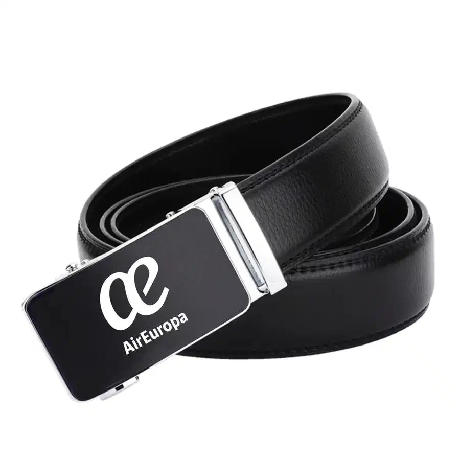 Air Europa aviation men's belt in leather.