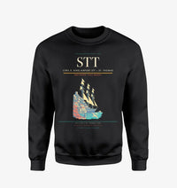 Thumbnail for Cyril E. King Airport (STT) design on black sweatshirt