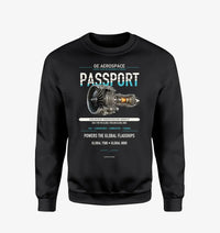 Thumbnail for PASSPORT design on black sweatshirt