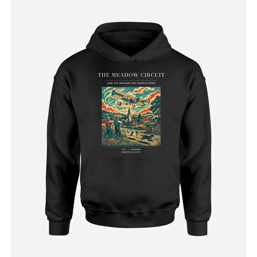 VINTAGE G4325 - The Meadow Circuit - Premium Hoodie design on black premium