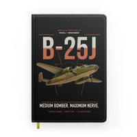 Thumbnail for B-25J Mitchell design on black notebook