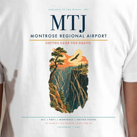 Thumbnail for Montrose Regional Airport (MTJ) double-side t-shirt design close-up cover
