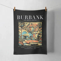 Thumbnail for BURBANK - Poster - Towel - Black