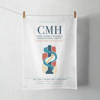 Thumbnail for John Glenn Columbus International Airport (CMH) design on white towel