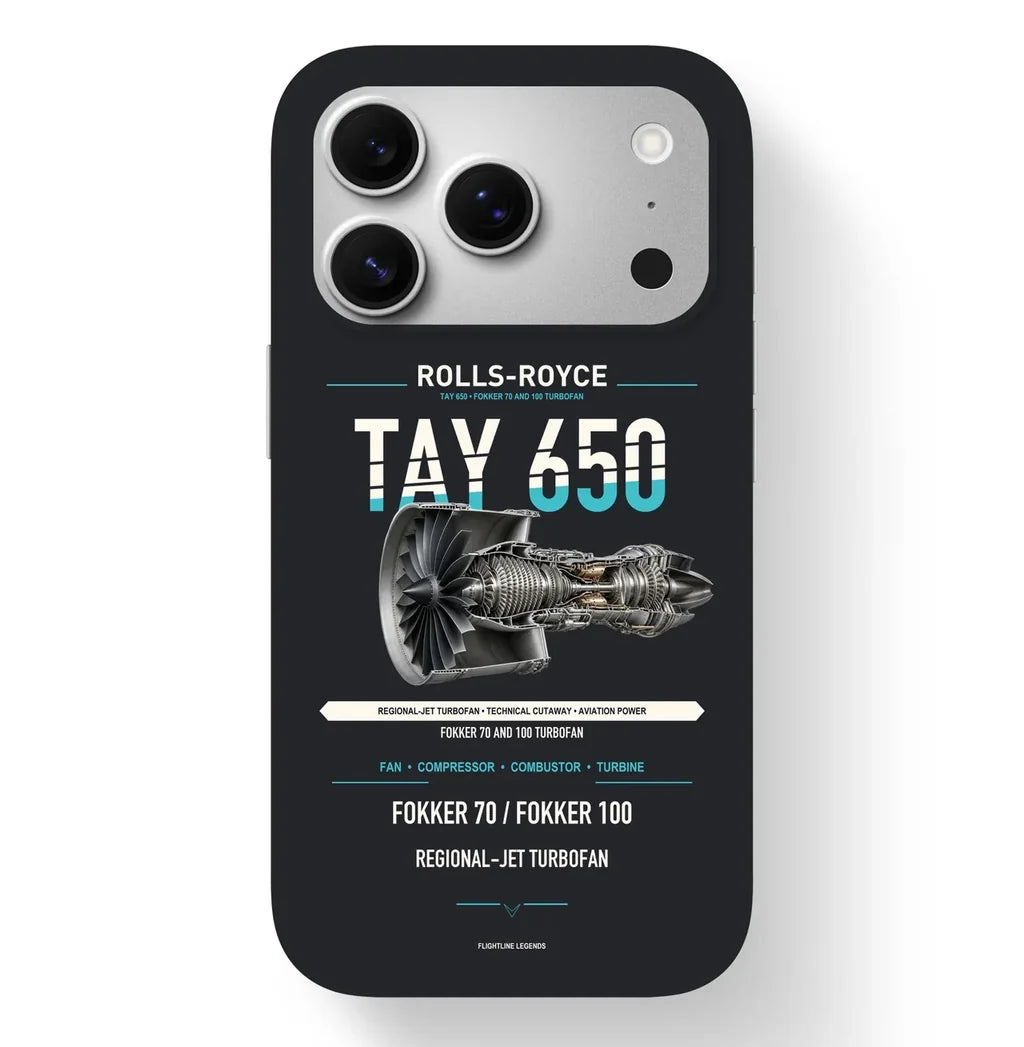 TAY 650 Case design on black iphone case