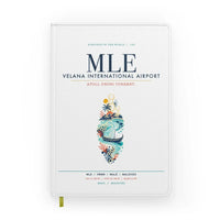 Thumbnail for Velana International Airport Malé (MLE) design on white notebook