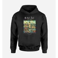 Thumbnail for BACĂU - Poster - Premium Hoodie - Black