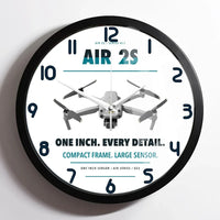 Thumbnail for DJI Air 2S design on white framed wall clock