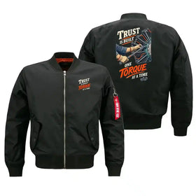 Trust Is Built One Torque At A Time Bomber Jacket