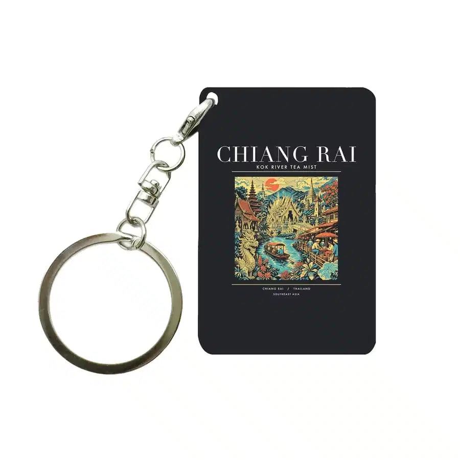 CHIANG RAI - Poster - Key Chain - Black