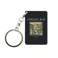 Thumbnail for CHIANG RAI - Poster - Key Chain - Black