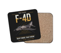 Thumbnail for F-4D Phantom II design on black 1 piece coaster