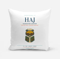 Thumbnail for Hannover Airport (HAJ) design on white pillow