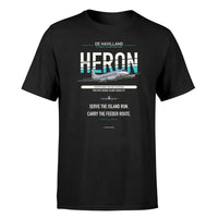 Thumbnail for de Havilland DH.114 Heron 2D design on black single side