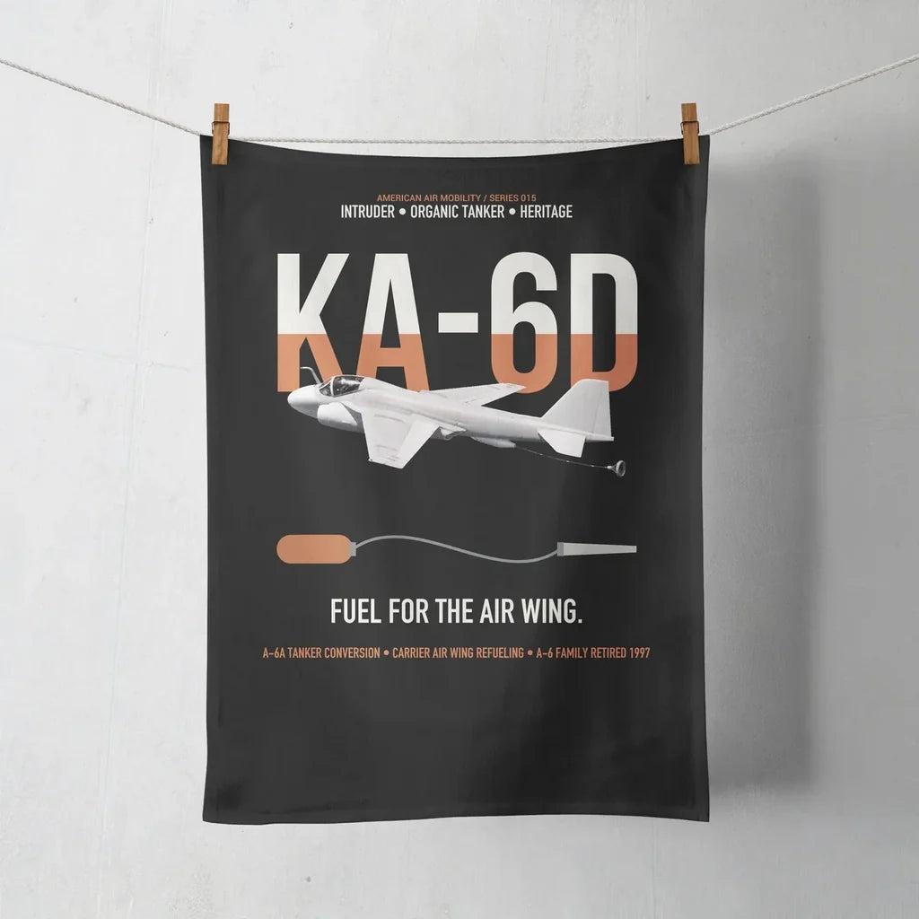 KA-6D Intruder design on black towel