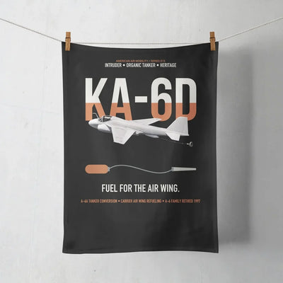 KA-6D Intruder design on black towel
