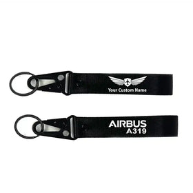 Airbus A319 & Text Hawk-shaped Key Chains