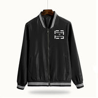 Thumbnail for Custom LOGO aviation design printed on lightweight shell with windproof finish thin spring jacket.