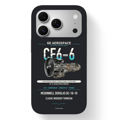 CF6-6 Case design on black iphone case