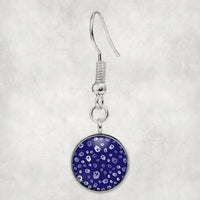 Thumbnail for Side view of Airplane Notification Theme aviation earrings in hypoallergenic alloy, polished finish.