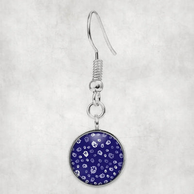 Side view of Airplane Notification Theme aviation earrings in hypoallergenic alloy, polished finish.