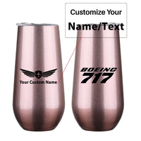 Thumbnail for Boeing 717 & Text 6oz Egg aviation design on 6oz egg cup, compact 6oz ceramic.