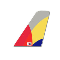 Thumbnail for Asiana Airlines aviation design tail sticker in weather-resistant vinyl.