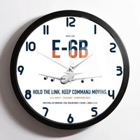 Thumbnail for E-6B Mercury design on white framed wall clock