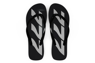 Boeing 777 Text Slippers (Flip Flops) aviation print slippers and flip-flops, durable rubber sole.