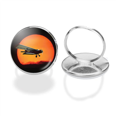 Amazing Antonov-2 With Sunset aviation ring in stainless steel.