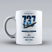 Thumbnail for Boeing 737 MAX 10 double-side print on white ceramic mug