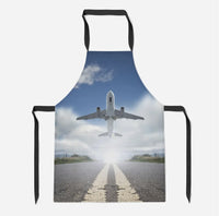 Thumbnail for Taking Off aviation design on durable cotton blend kitchen apron.