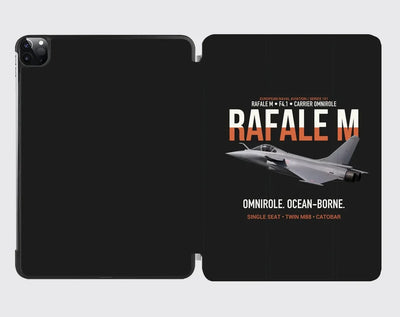 Dassault Rafale M F4.1 Carrier Omnirole Network design on black ipad tablet case