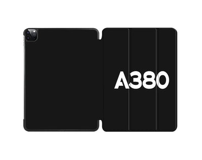 Airbus A380 Flat Text aviation design on iPad case for iPad.