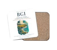 Thumbnail for Grantley Adams International Airport (BGI) design on white 1 piece coaster