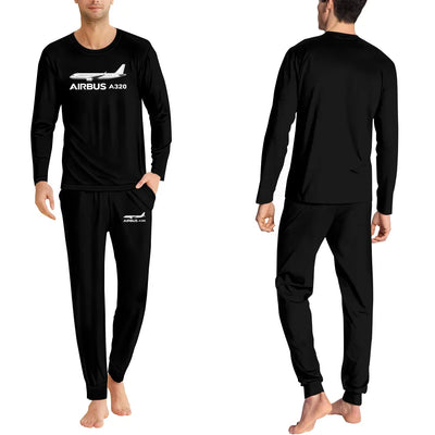 The Airbus A320 men pajamas - Black