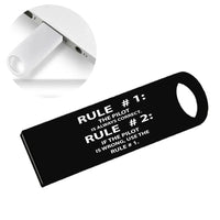 Thumbnail for Rule 1 - Pilot is Always Correct aviation design on durable waterproof casing waterproof USB device.