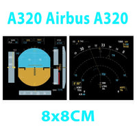 Thumbnail for Airbus A320 2PSC aviation design magnet in strong neodymium core.