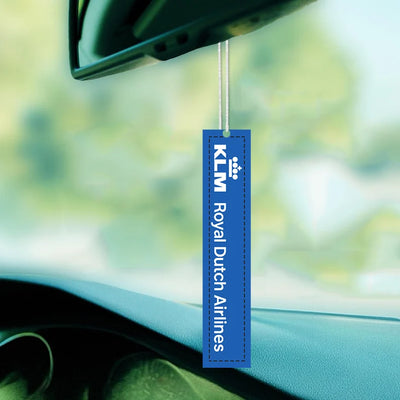 KLM Royal Dutch Airlines Car aviation design on scented aviation-themed paper car air freshener.
