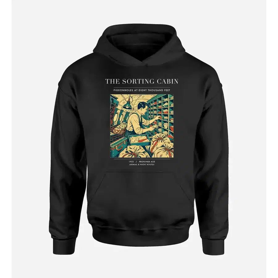 VINTAGE G4155 - The Sorting Cabin - Premium Hoodie design on black premium