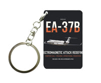 Thumbnail for EA-37B Compass Call design on black designed key chain, double-side print