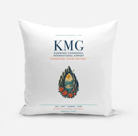 Thumbnail for Kunming Changshui International Airport (KMG) design on white pillow
