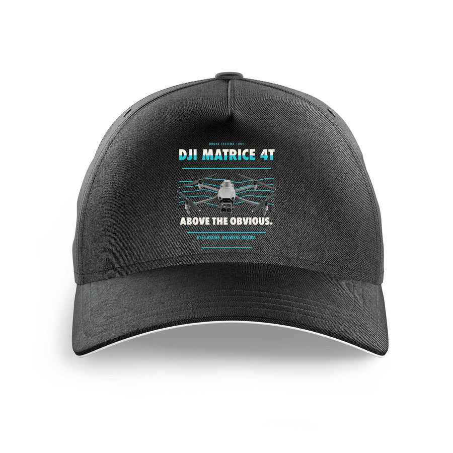 DJI Matrice 4T design on black printed hat