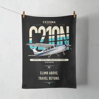Thumbnail for Cessna T210N Centurion design on black towel