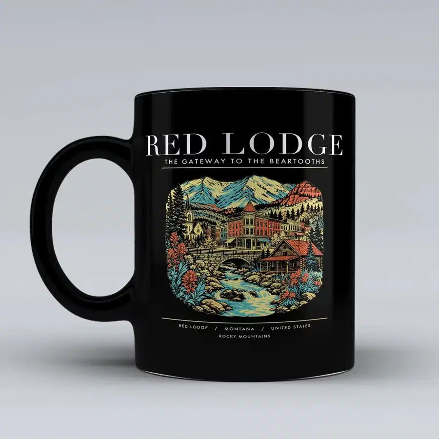 RED LODGE - Poster - Mug - Black