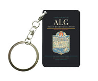 Thumbnail for Houari Boumediene Airport ALG Key Chain design on black key chain