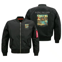 Thumbnail for LONG ISLAND - Poster - Bomber Jacket - Black
