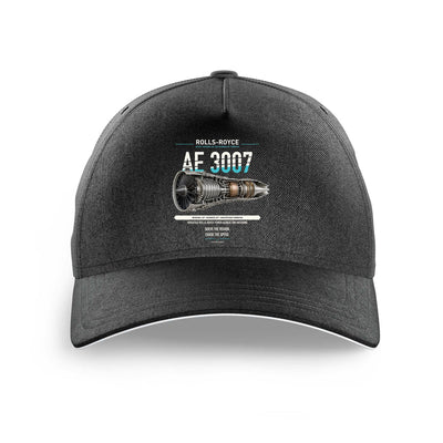 AE 3007 design on black printed hat